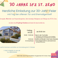 Jubiläum 30 Jahre SFZ St. Zeno